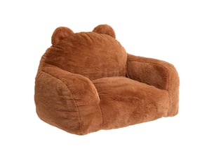Fauteuil compressé muzi mini ourson marron 60x52x65 cm