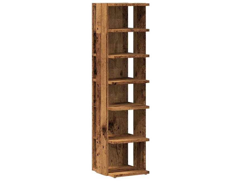  Meuble à chaussure, armoire à chaussures vieux bois 28x27x102 cm bois d'ingénierie  - Conforama A