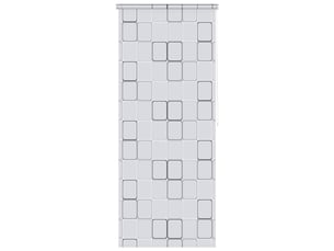 Store enrouleur, store roulant de douche 100x240 cm carré cf47259