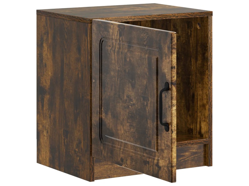 Table de chevet - cabinet de chevet - table de nuit 2 pièces chêne fumé 43 x 34,5 x 47 cm - Conforama E
