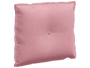 Coussin de dos, coussin de dossier rose 60 x 50 cm tissu en velours côtelé cf54987