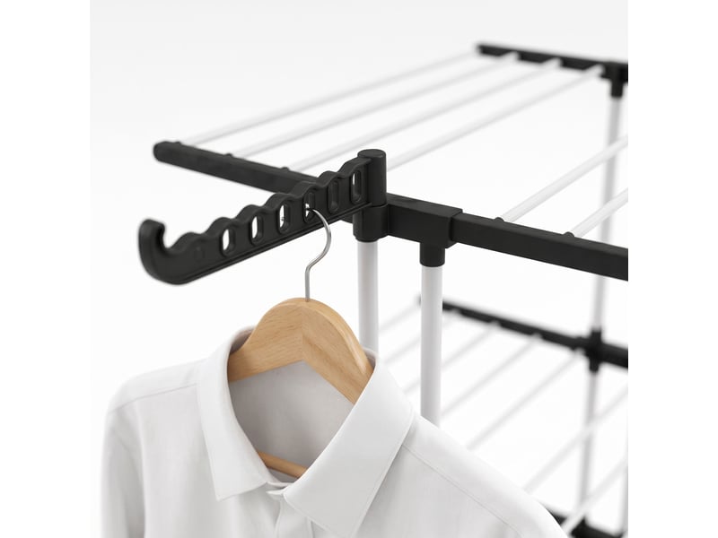  Hangover - étendoir à linge vertical 72 x 171 x 62,5 cm, séchoir pliable à 4 niveaux avec roulettes en résine et métal  - Conforama C