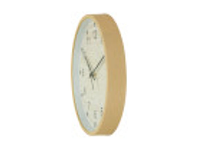  Horloge murale fabrilamp kiwi ø 35 cm bois mouvement continu 235313585 - Conforama D