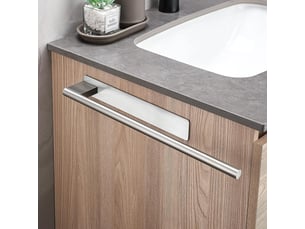 Porte-serviettes de salle de bain sans perçage, adhésif, en acier inoxydable brossé 304, accessoires muraux pour de et cuisine, gris