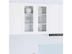 Meuble de rangement cuisine, armoire suspendue blanc 80x31x80cm bois d'ingénierie shl5951