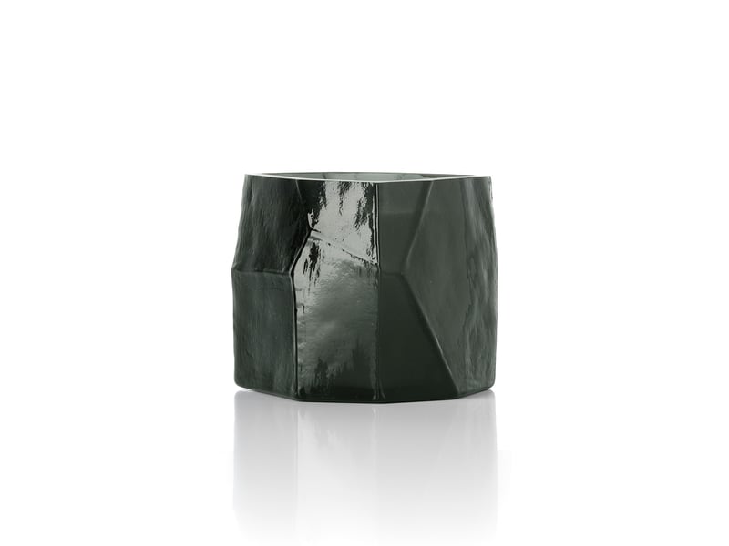  Le pot à bougie olivine - fumé  - Conforama A