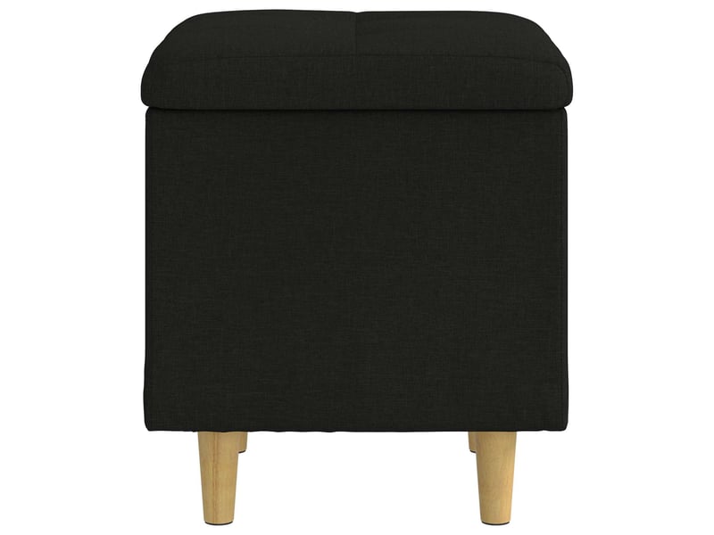  Ottoman, repose pied salon avec rangement noir 40x40x45 cm tissu  - Conforama E