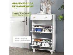 Etagère 60 cm coloris blanc