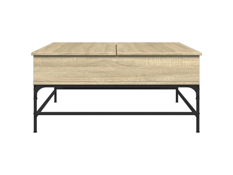  Table basse - table de salon - table à thé chêne sonoma 95x95x45 cm bois d'ingénierie et métal  - Conforama E