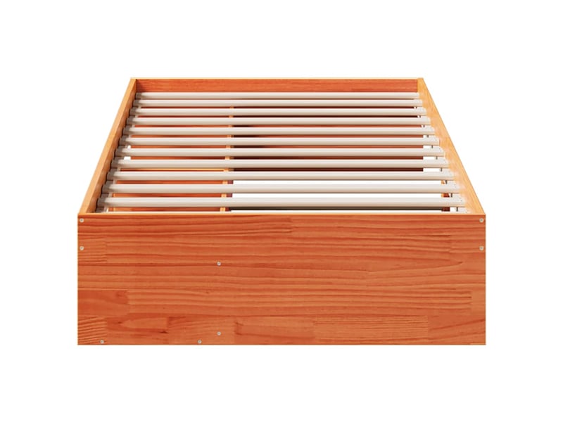  Lit simple- lit adulte -  lit de jour sans matelas  marron 100x200 cm pin massif  - Conforama D