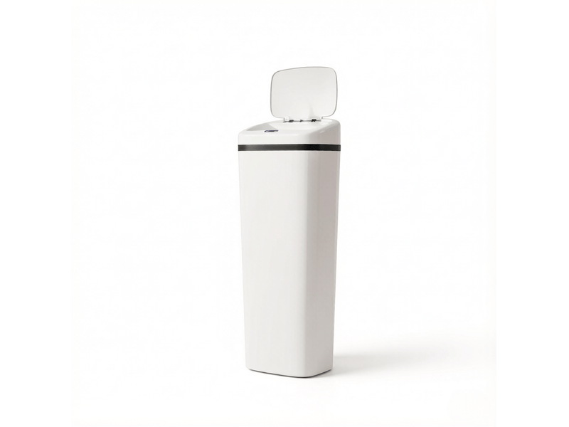 Poubelle de cuisine 50 l 33 x 25 x 84 cm automatique blanche - Conforama A