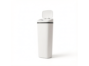 Poubelle de cuisine 50 l 33 x 25 x 84 cm automatique blanche