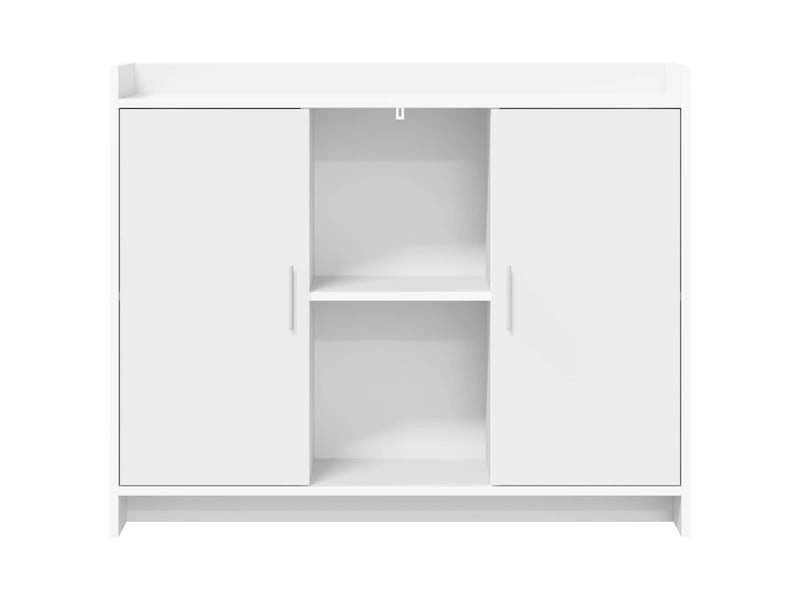  Buffet - bahut - meuble de rangement blanc 98,5 x 33 x 80 cm bois d'ingénierie  - Conforama E