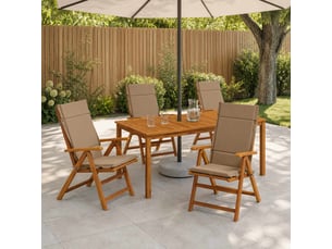 Lot de 6 coussins de chaise à dossier haut gemert cf59364