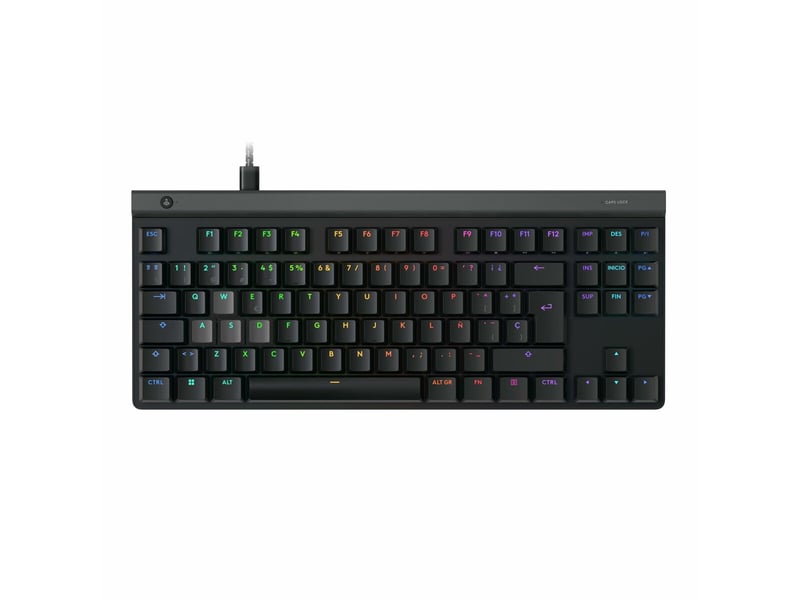  Clavier et souris logitech 920-013857 noir espagnol qwerty  - Conforama D