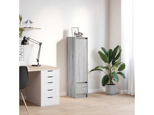 Buffet haut - bahut - meuble de rangement sonoma gris 29,5x34x119,5 cm bois d'ingénierie