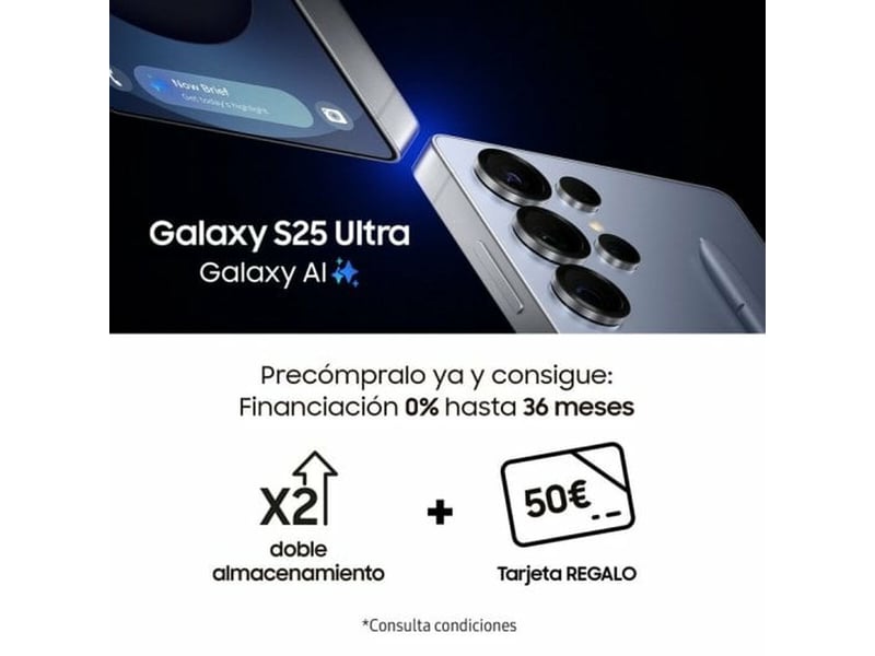  Smartphone samsung galaxy s25 ultra 6,9 5g nano sim 512 go gris titane SM-S938BZTGEUB - Conforama B