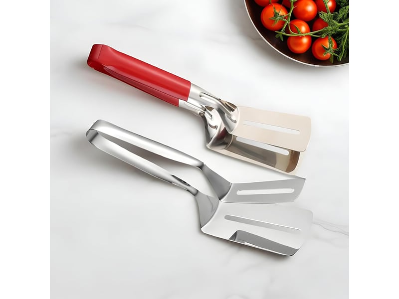  Pince à griller pelle en métal robuste – pince spatule anti-brûlure – pour crêpes, tartes, pain, poisson, steak, hamburger, barbecue, pizza No Commercial reference - Conforama C