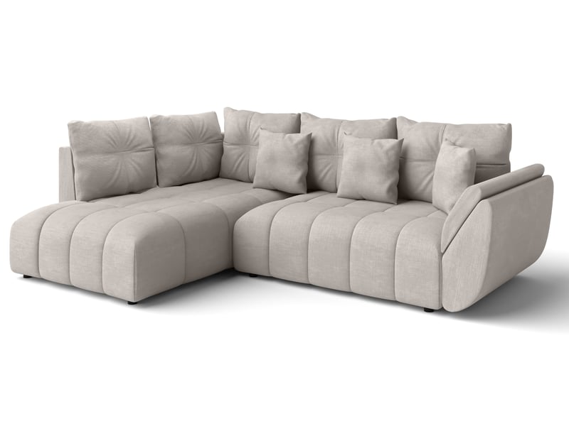 Canapé d angle convertible corleone canapé beige 268 cm Corleone - Conforama A