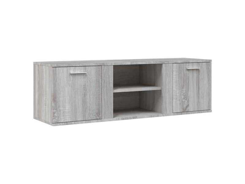  Meuble tv - banc tv - meuble de rangement sonoma gris 120x34x37 cm bois d'ingénierie  - Conforama A