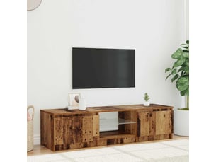 Meuble tv coloris marron 140 cm <strong></strong>  <strong></strong>