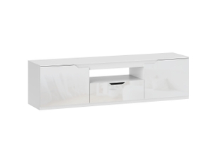 Meuble tv coloris blanc 160 cm MEUBLIV  
