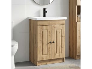 Ensemble de mobilier de salle de bain chêne artisanal shl5219