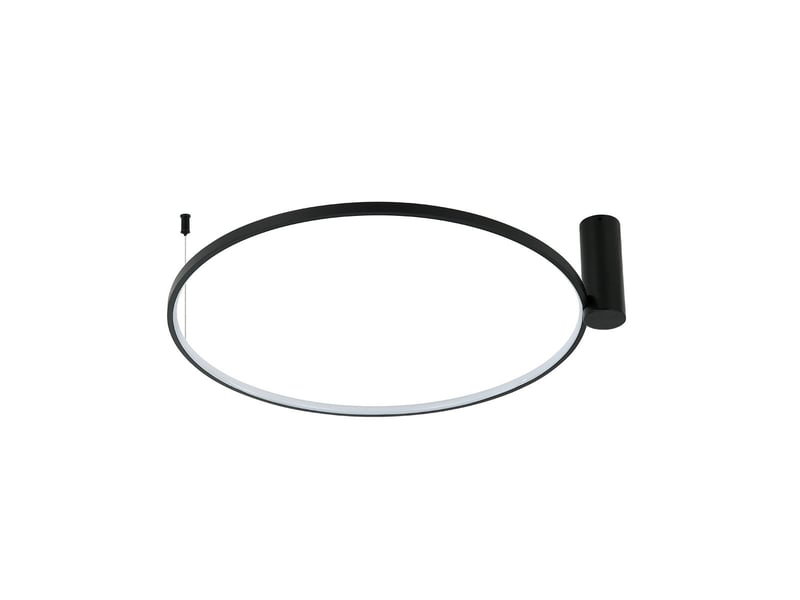 Plafonnier light prestige ring noir led cct 3000, 4000, 6000 (réglable) 1 pc.  - Conforama A
