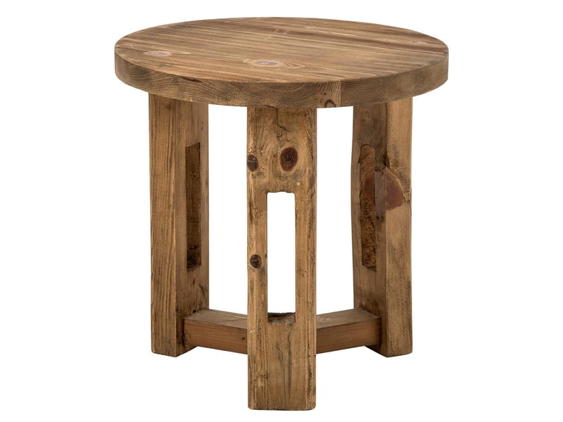  Table d'appoint en bois dorothée 60cm marron  - Conforama A