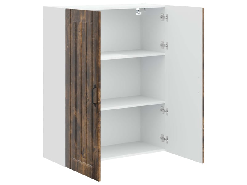 Meuble mural de cuisine, armoire de cuisine chêne fumé 80x31x100cm shl9434 - Conforama E