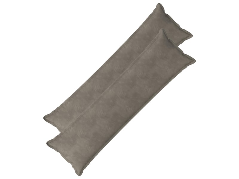  Lot de 2 coussins avec oreiller, coussins décoratifs houten gris clair fløjl cf51054  - Conforama A