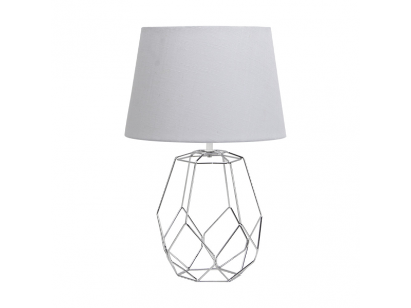  Lampe à poser fabrilamp labeo e27 coloris chromé 51,5 x 33 x 33 cm 134571020 - Conforama A