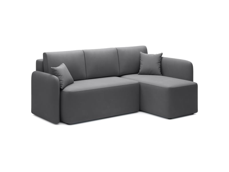  Canapé d'angle collection hedson coloris gris foncé  - Conforama C