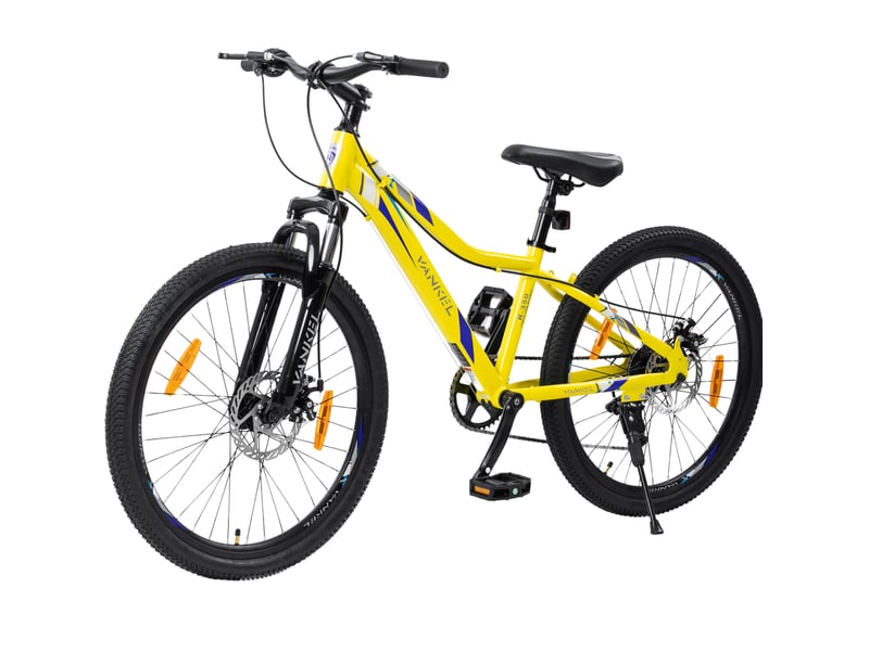Vtt enfant 24 pouces 6 vitesses métal jaune - Conforama A