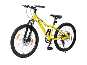 Vtt enfant 24 pouces 6 vitesses métal jaune
