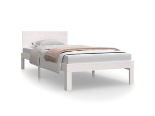Lit simple 90x200 cm    coloris blanc