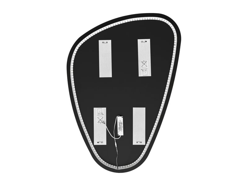  Miroir salle de bain led asymétrique 80x57 cm design moderne  - Conforama D