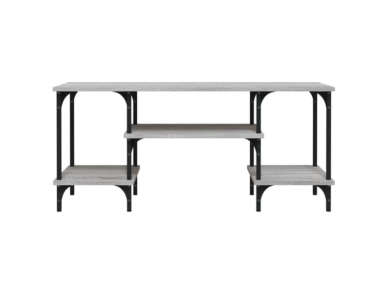  Meuble tv - banc tv - meuble de rangement sonoma gris 102x35x45,5 cm bois d'ingénierie  - Conforama E