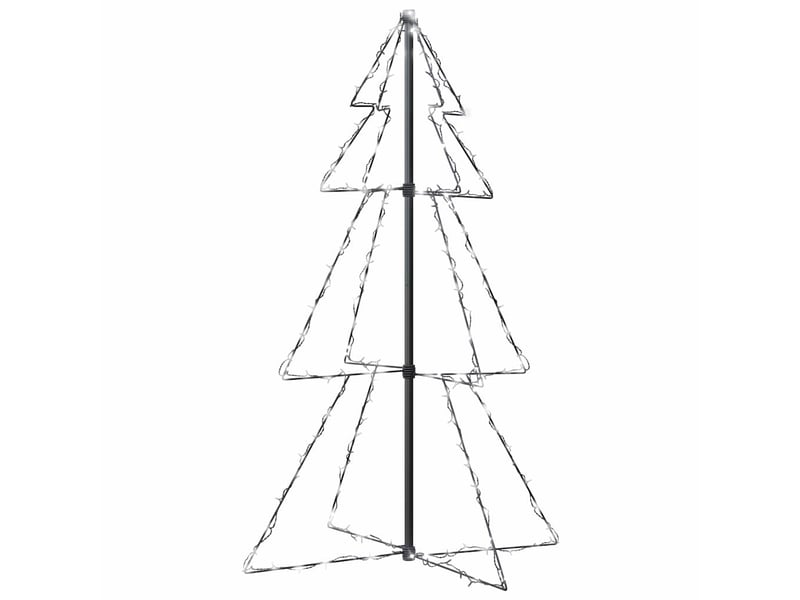  Arbre de noël, sapin de noël cône 160 led d'intérieur-d'extérieur 78x120 cm shl2976  - Conforama A