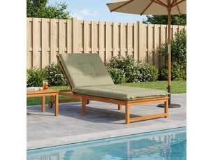 Coussin de transat, coussin pour bain de soleil gemert 100 % polyester vert clair cf56221