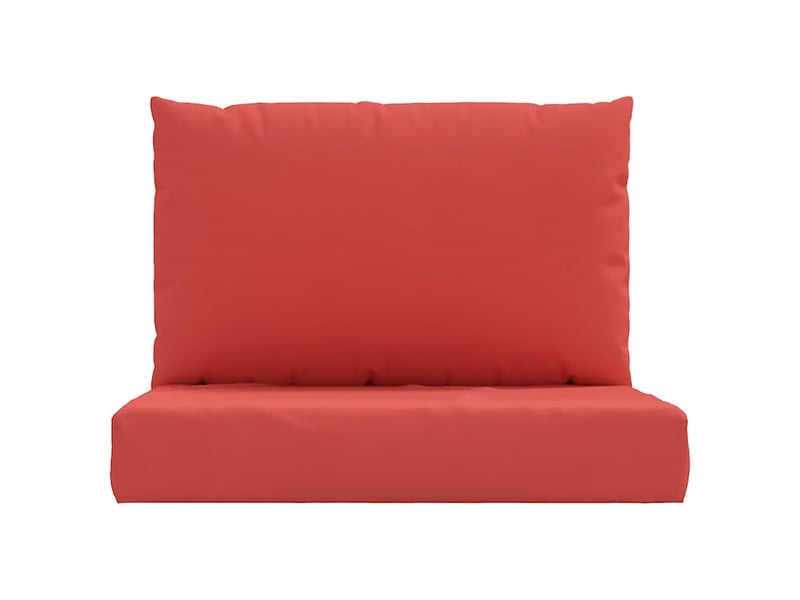  Lot de 2 coussins de palette, coussins de canapé rouge tissu oxford cf59618  - Conforama D