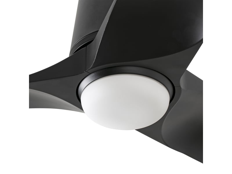 Faro hey ventilateur de plafond led hey tub 90 cm noir mat cct  - Conforama D