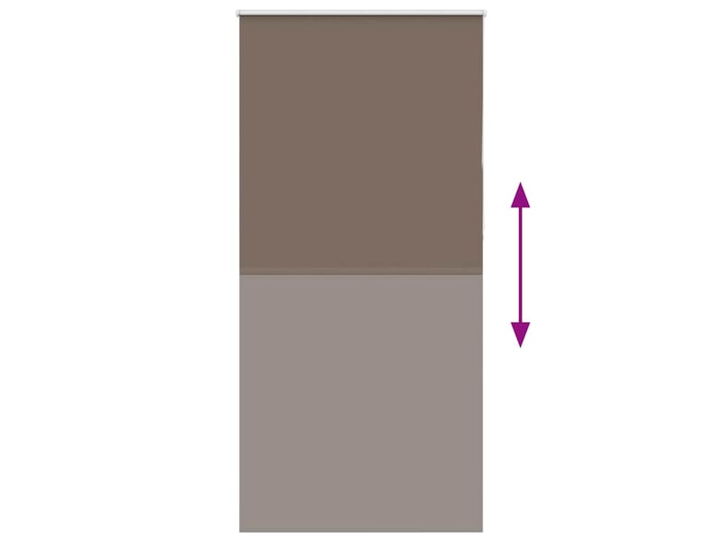Store enrouleur occultant, store à rouleau café 110x210cm largeur du tissu cf45637 - Conforama E