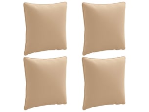 Lot de 4 coussins de dos, coussins de dossier putten 100 % polyester sable cf59439