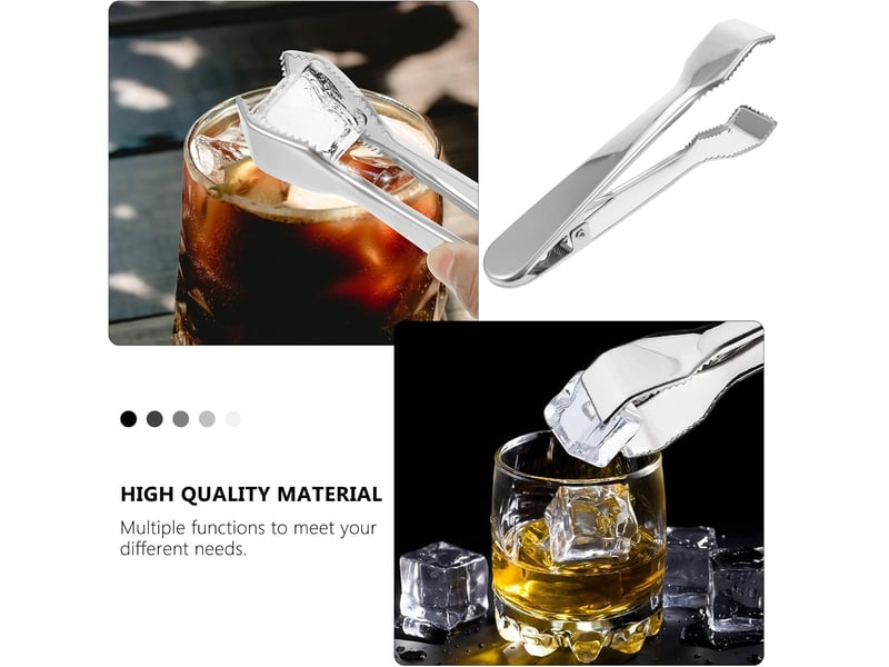  Pince à glaçons ustensile cuisine inox robuste et pratique dents antidérapantes en acier inoxydable argenté multi-scène pour restaurants et cafés No Commercial reference - Conforama C