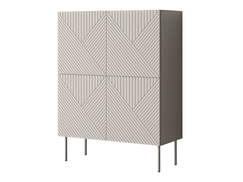  Buffet doctrina iv, le nombre de portes: 4, stratifié, 118x89x42cm  - Conforama A