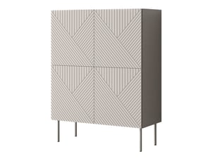 Buffet doctrina iv, nombre de portes: 4, stratifié, 118x89x42cm