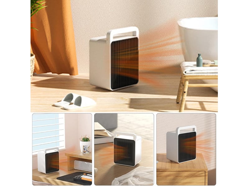  Chauffage d'appoint portatif - cheminée de table - convient pour la maison, le bureau, la chambre à coucher - chauffage d'hiver, 900 w, blanc FC-ZLS-00068ZLS - Conforama C