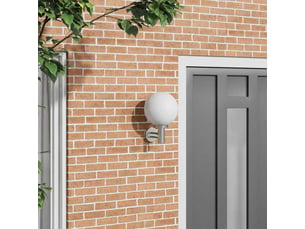 Applique murale extérieure argenté 28x25x38 cm shl56854