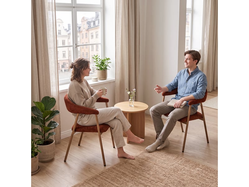 Chaises de salle à manger lot de 4 rembourrée en chenille, pieds en métal effet bois, rouge  - Conforama R